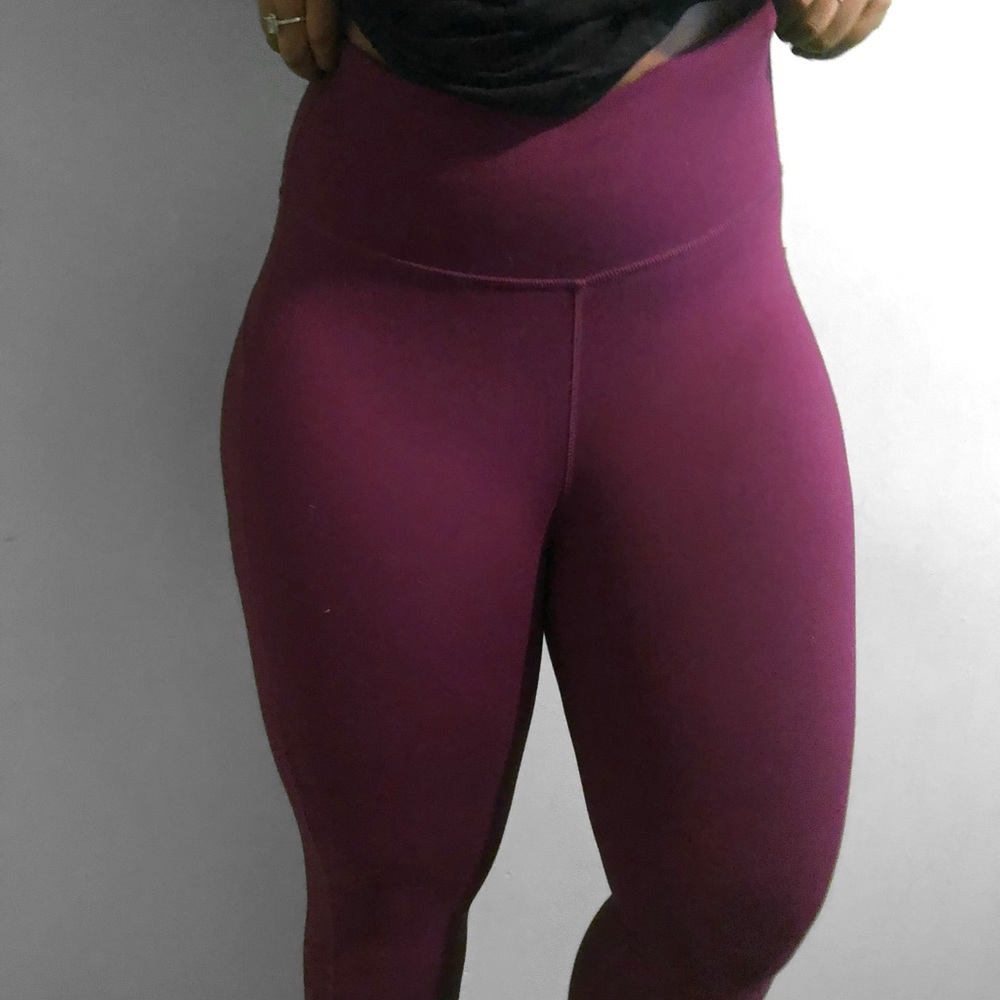 Purple Fitness High Waisted Leggings